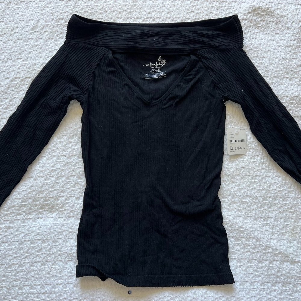 FREE PEOPLE Black Top - Size M